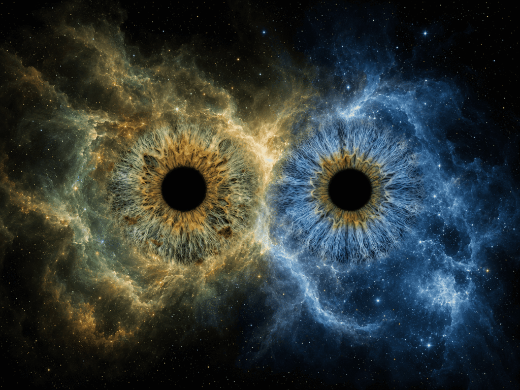 Cosmic Resonance personalized iris art design
