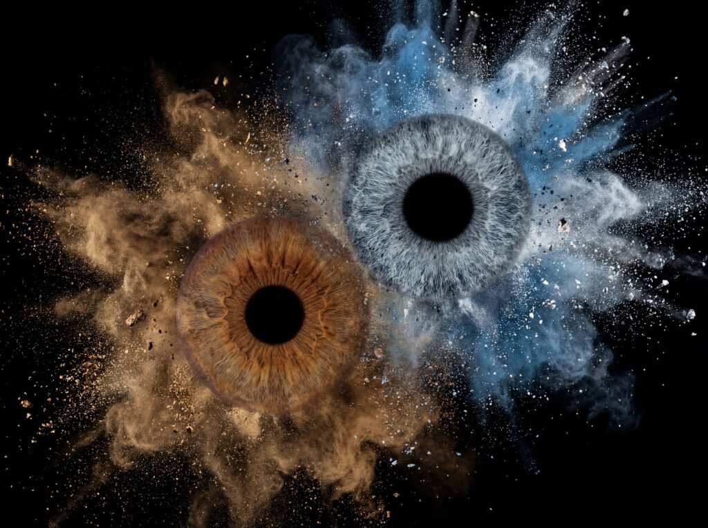 Elemental Explosion couple iris art design