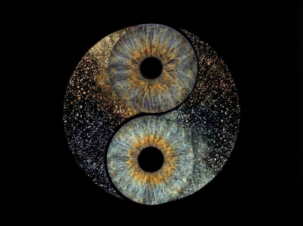 Eternal Halo personalised couple iris art
