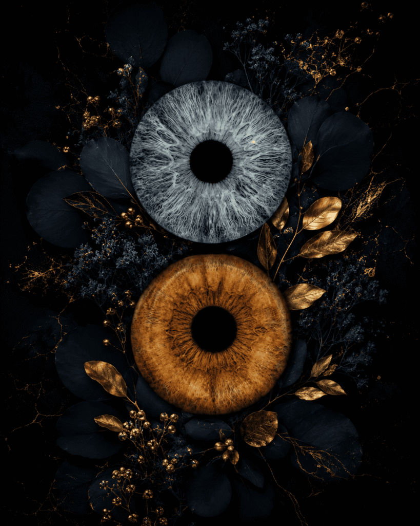 Midnight Garden personalized iris art design