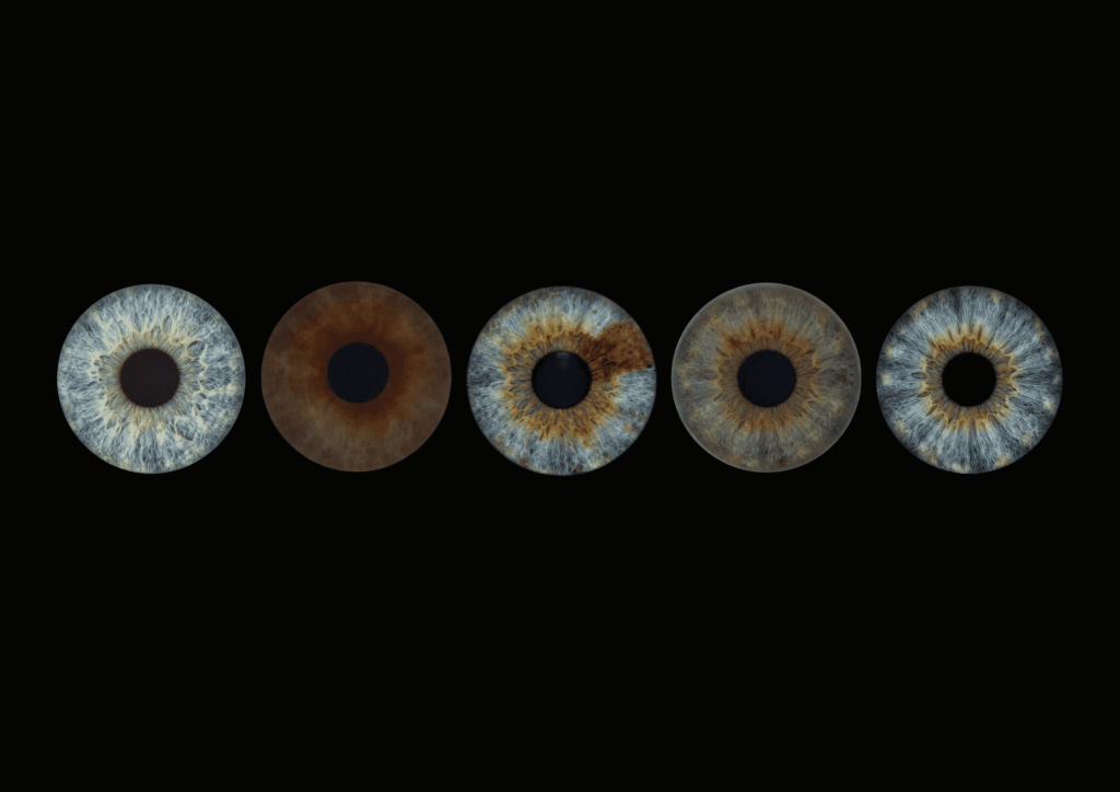 Naked family iris art design