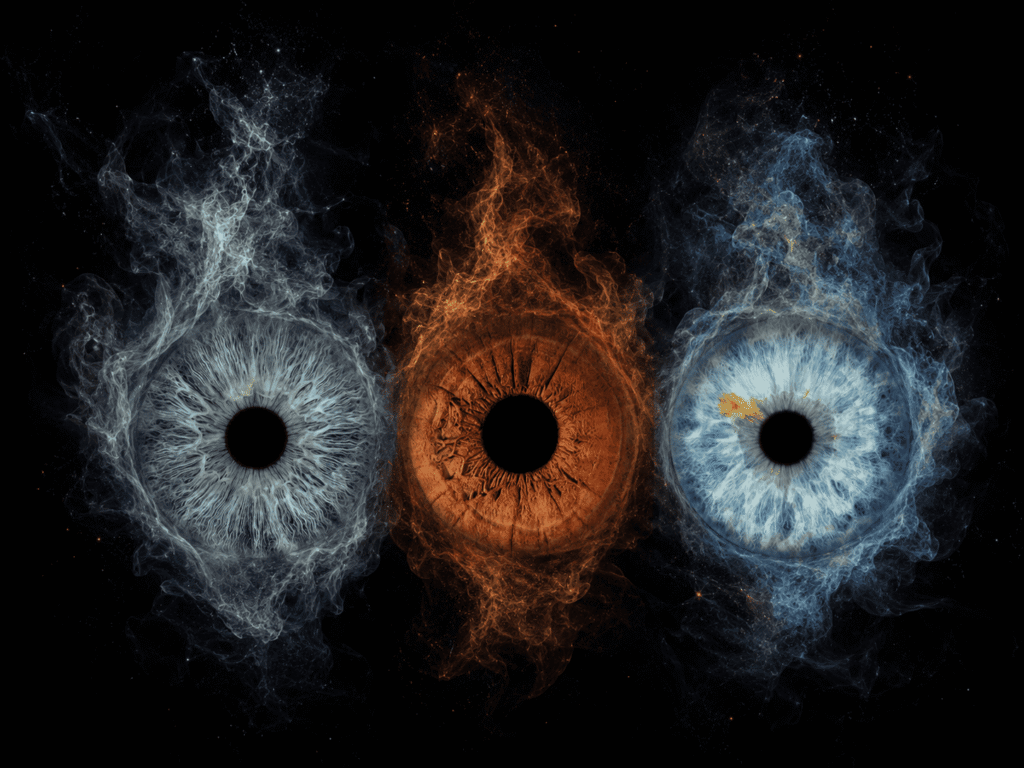 One Shared Flame family iris art design
