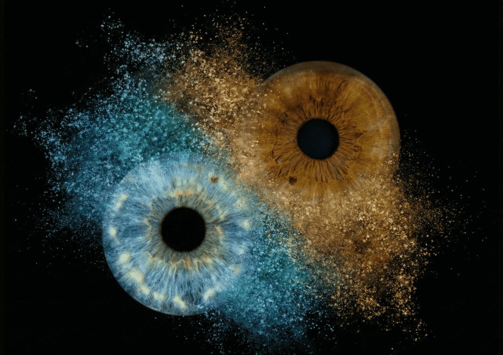 Orbital Dust personalised couple iris art