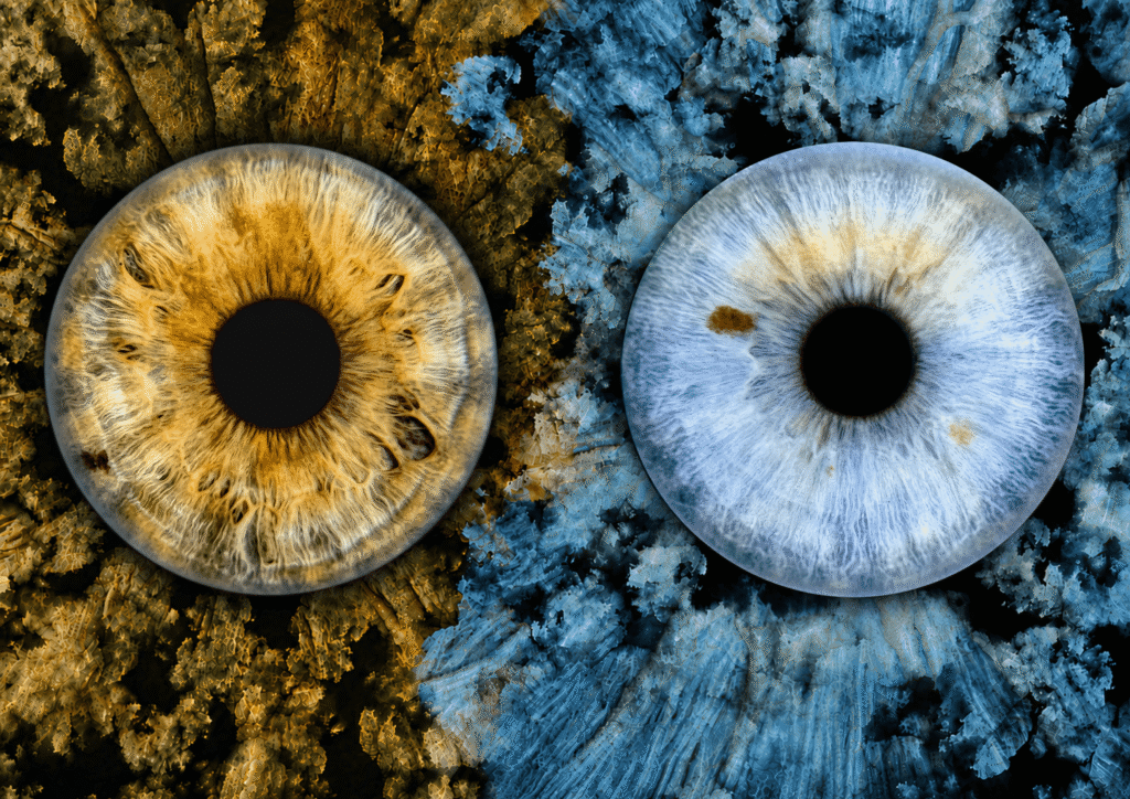 Our Leaves personalized iris art design