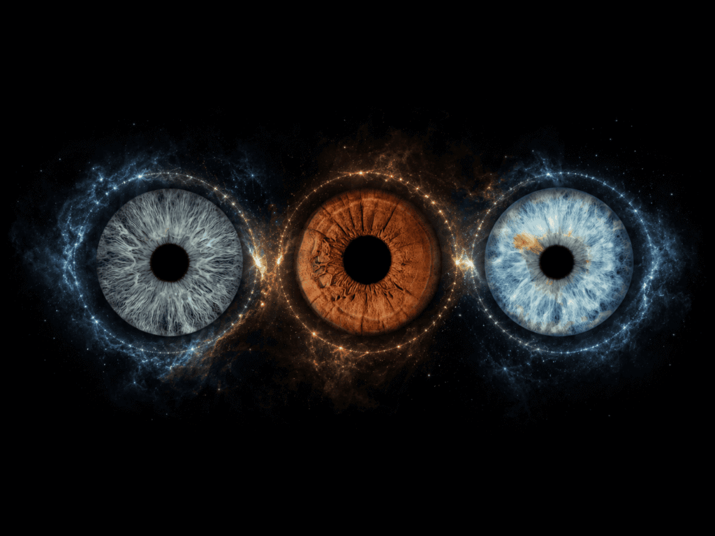Quiet Constellation family iris art design