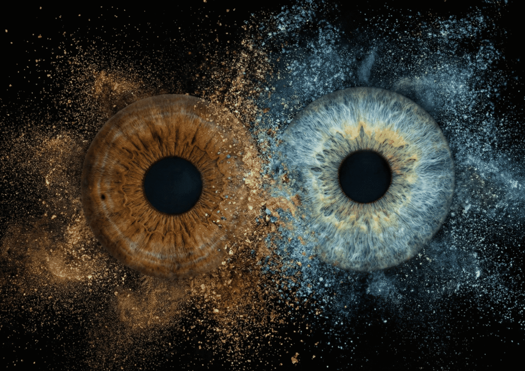 Stardust Collision personalised couple iris art