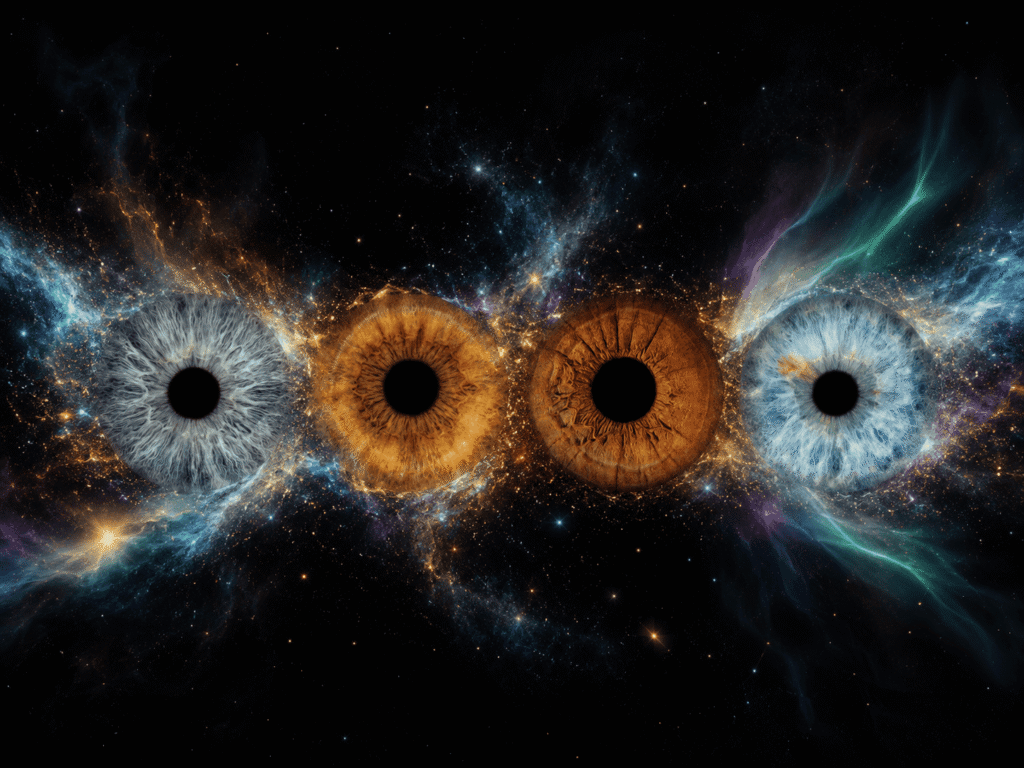 Through The Nebula family iris art design