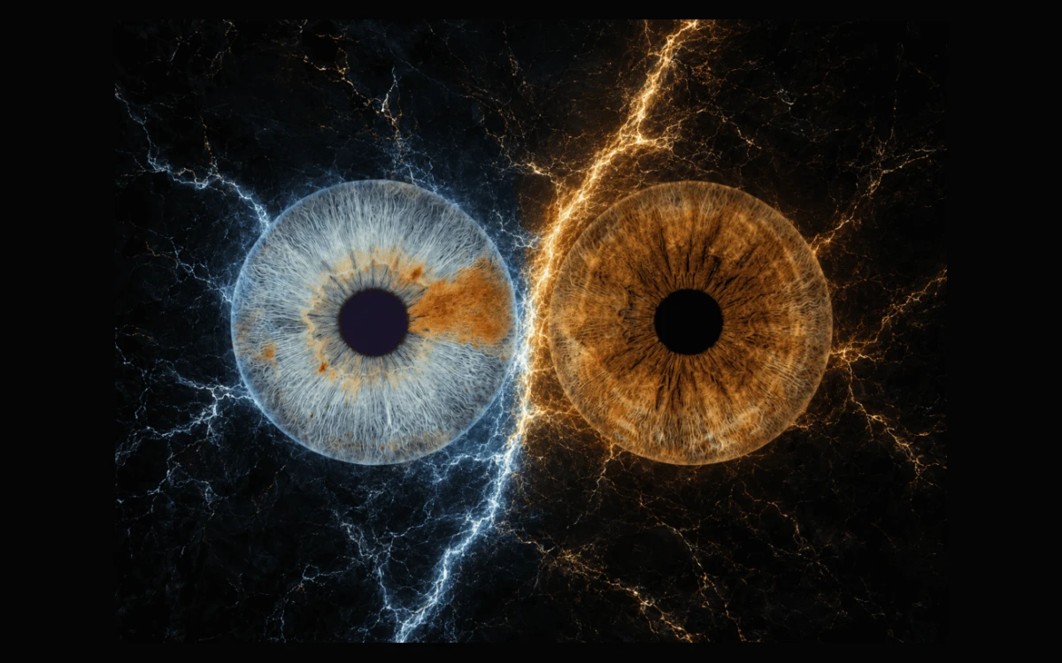 custom couple iris photography artwork featuring two real eye irises transformed into personalized eye art for couples, anniversaries and meaningful gifts.