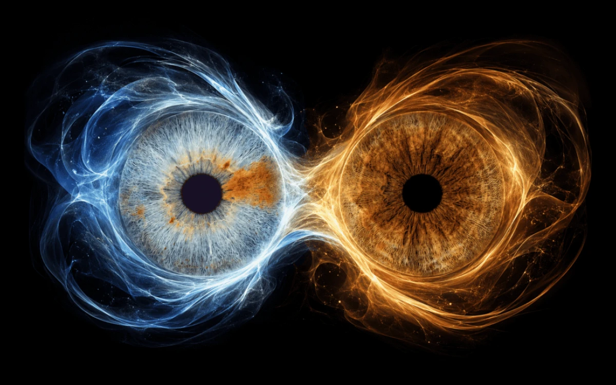 custom couple iris photography artwork featuring two real eye irises transformed into personalized eye art for couples, anniversaries and meaningful gifts.