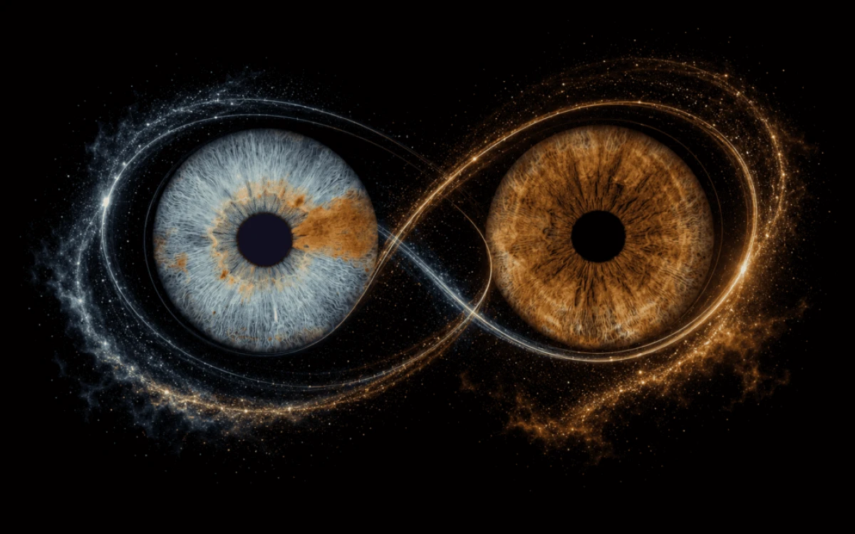 custom couple iris photography artwork featuring two real eye irises transformed into personalized eye art for couples, anniversaries and meaningful gifts.