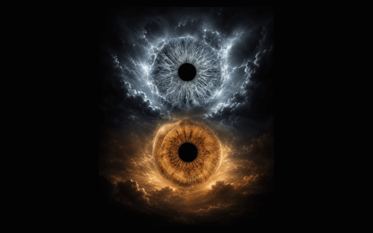 custom couple iris photography artwork featuring two real eye irises transformed into personalized eye art for couples, anniversaries and meaningful gifts.